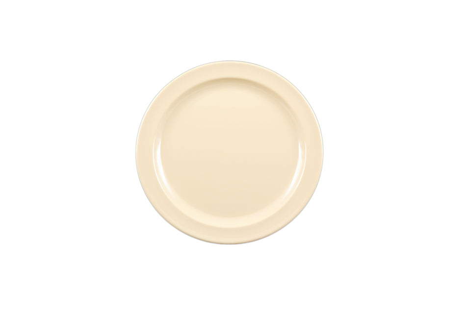 12 Pack 9" Diameter x 3/4" Height, Dinner Plate, Tan Color, Melamine, BPA Free, Dishwasher Safe, Break-Resistant, Shatter-Resistant, No Microwave, No Oven, NSF