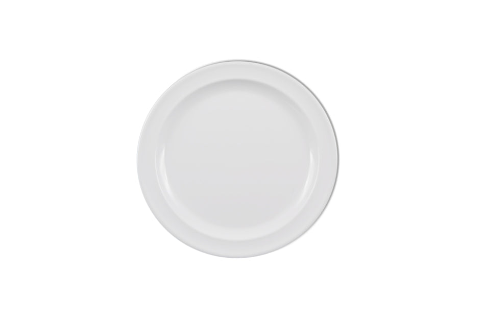 12 Pack 9" Diameter x 3/4" Height, Dinner Plate, White Color, Melamine, BPA Free, Dishwasher Safe, Break-Resistant, Shatter-Resistant, No Microwave, No Oven, NSF