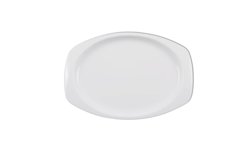 Thunder Group NS209W 9-1/2 Inch Platter Break-Resistant Melamine White