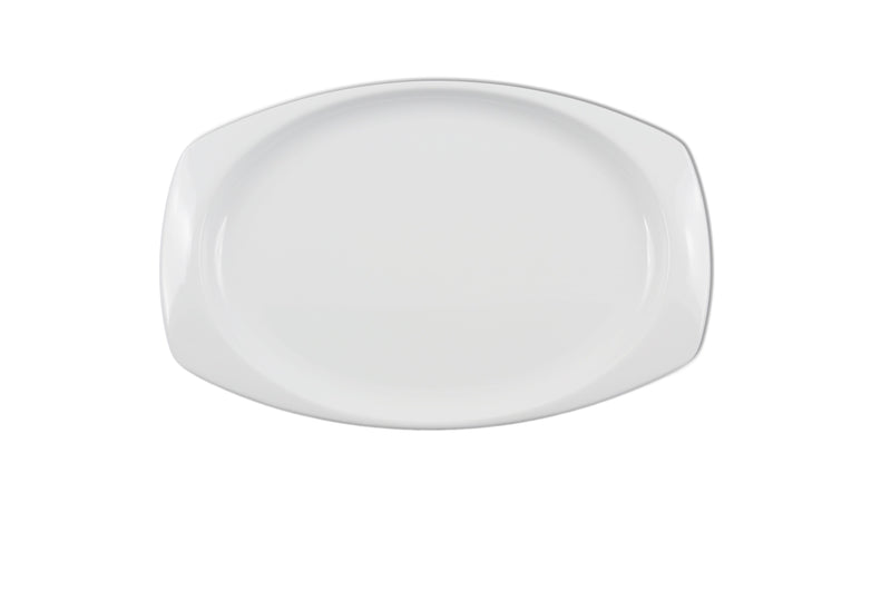 Thunder Group NS211W 11-1/2 Inch Rectangular Platter Break-Resistant Melamine White