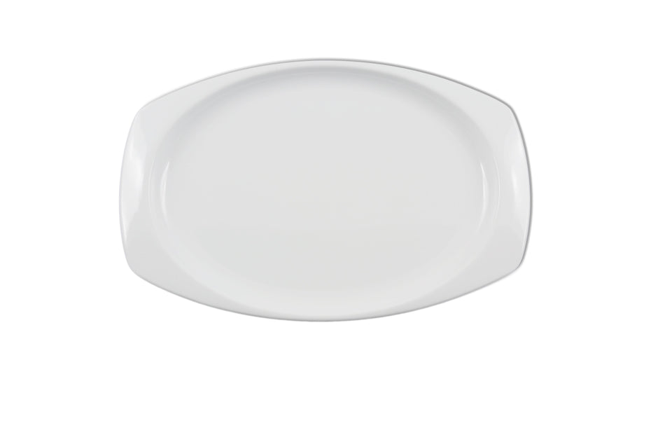 12 Pack 11-1/2" x 7-1/2" x 3/4", Rectangular Platter, White Color, Melamine, BPA Free, Dishwasher Safe, Break-Resistant, Shatter-Resistant, No Microwave, No Oven, NSF