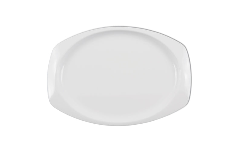 Thunder Group NS212W 12-1/2 Inch Melamine Platter Break Resistant Dishwasher Safe