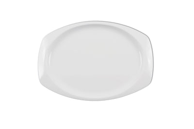 Thunder Group NS212W 12-1/2 Inch Melamine Platter Break Resistant Dishwasher Safe