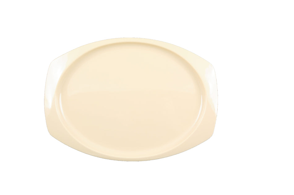 12 Pack 15" x 10-5/8" x 7/8", Rectangular Platter, Tan Color, Melamine, BPA Free, Dishwasher Safe, Break-Resistant, Shatter-Resistant, No Microwave, No Oven, NSF