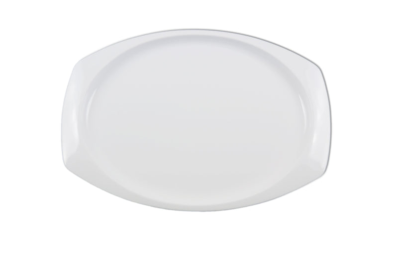 Thunder Group NS215W 15 Inch Break Resistant Platter BPA Free Melamine White