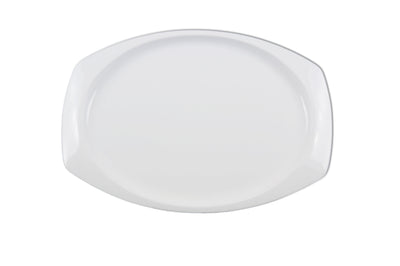 Thunder Group NS215W 15 Inch Break Resistant Platter BPA Free Melamine White