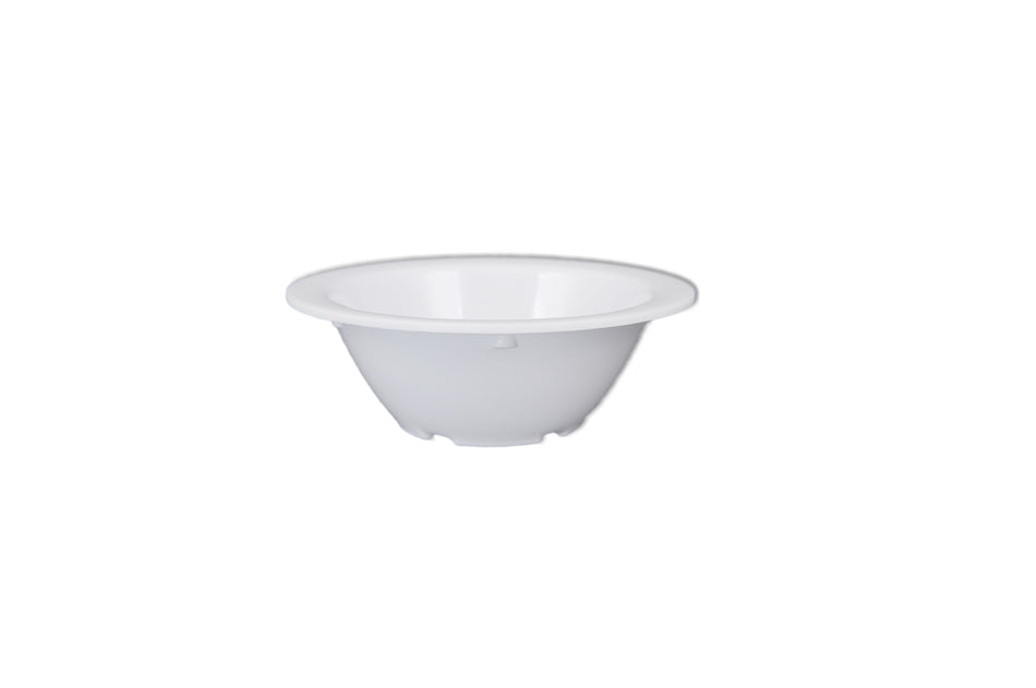 12 Pack 5 oz, 4-3/4" Diameter x 1-5/8" Height, Fruit Bowl, White Color, Melamine, BPA Free, Dishwasher Safe, Break-Resistant, Shatter-Resistant, No Microwave, No Oven, NSF
