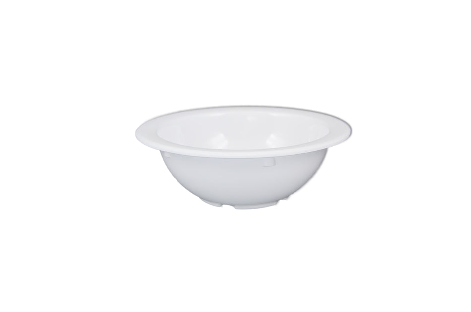 12 Pack 10 oz, 5-1/2" Diameter x 1-7/8" Height, Grapefruit Bowl, White Color, Melamine, BPA Free, Dishwasher Safe, Break-Resistant, Shatter-Resistant, No Microwave, No Oven, NSF