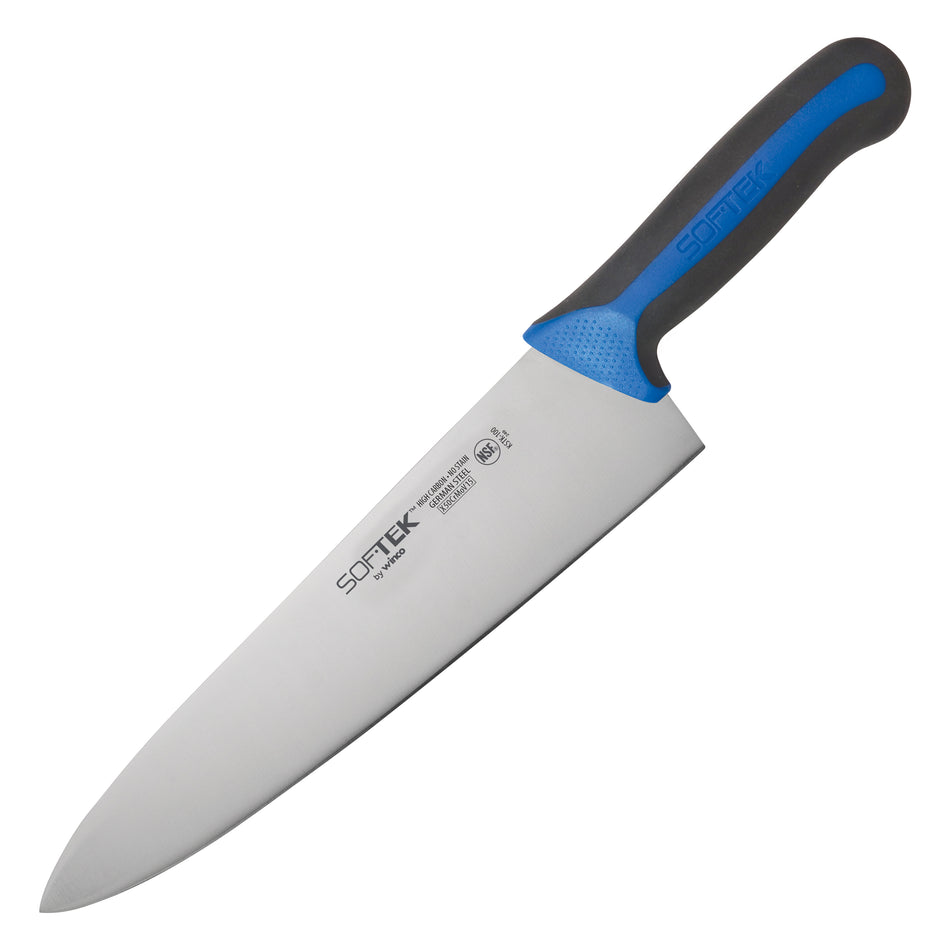 Winco KSTK-100 10 Inch Blade Non-slip Handle Chef Knife High Carbon Steel