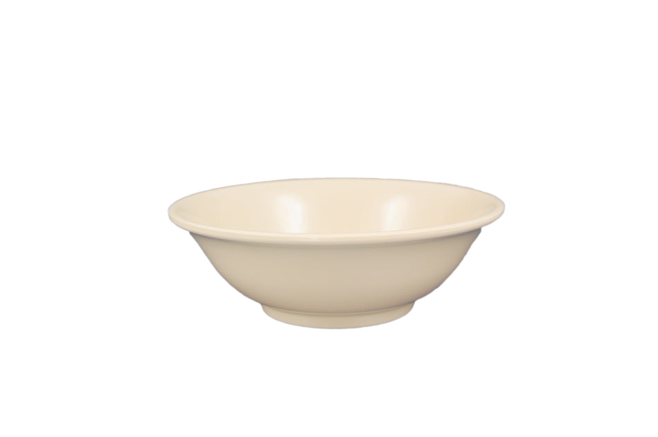 12 Pack 22 oz, 6-7/8" Diameter x 2-1/4" Height, Rimless Bowl, Tan Color, Melamine, BPA Free, Dishwasher Safe, Break-Resistant, Shatter-Resistant, No Microwave, No Oven, NSF