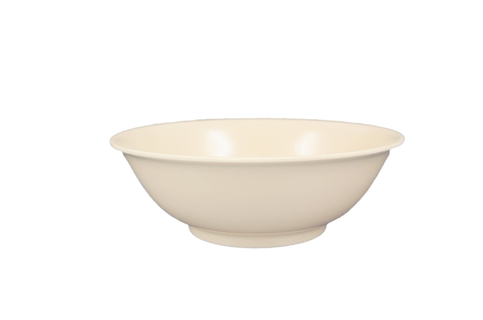 12 Pack 41 oz, 8" Diameter x 2-5/8" Height, Rimless Bowl, Tan Color, Melamine, BPA Free, Dishwasher Safe, Break-Resistant, Shatter-Resistant, No Microwave, No Oven, NSF