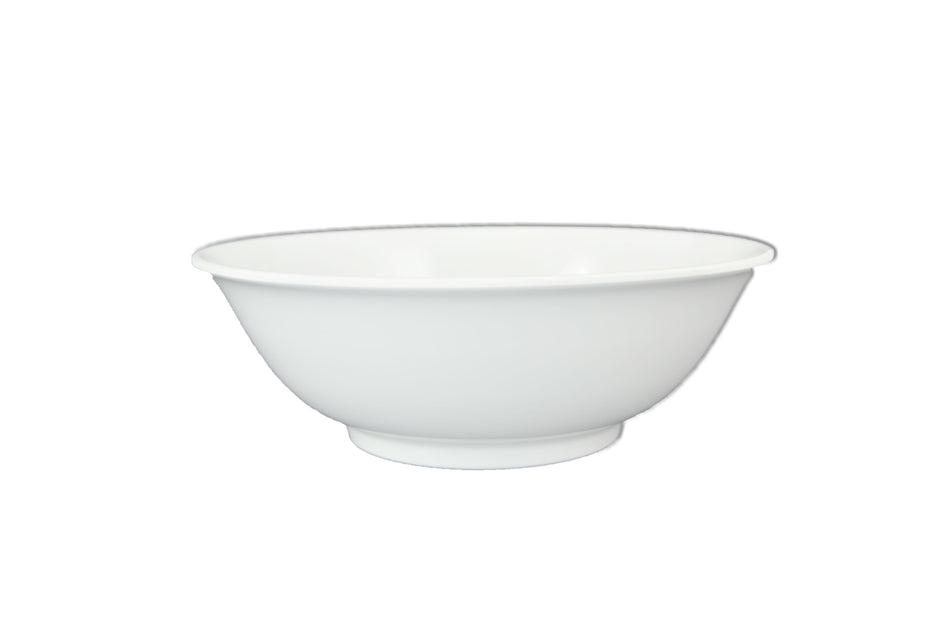 12 Pack 41 oz, 8" Diameter x 2-5/8" Height, Rimless Bowl, White Color, Melamine, BPA Free, Dishwasher Safe, Break-Resistant, Shatter-Resistant, No Microwave, No Oven, NSF