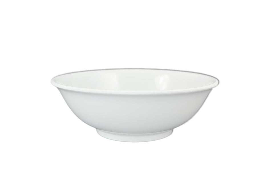 12 Pack 52 oz, 8-3/4" Diameter x 2-7/8" Height, Rimless Bowl, White Color, Melamine, BPA Free, Dishwasher Safe, Break-Resistant, Shatter-Resistant, No Microwave, No Oven, NSF