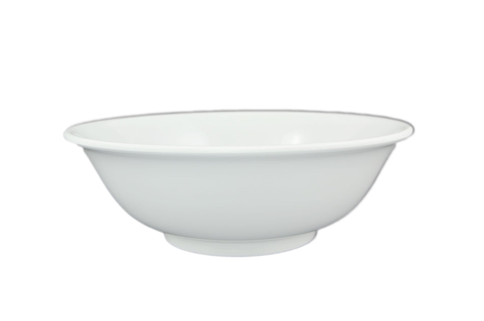 12 Pack 96 oz, 11" Diameter x 3-3/4" Height, Rimless Bowl, White Color, Melamine, BPA Free, Dishwasher Safe, Break-Resistant, Shatter-Resistant, No Microwave, No Oven, NSF
