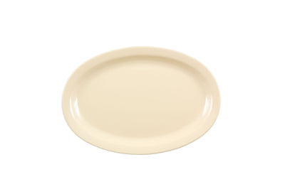 Thunder Group NS512T 11 Inch Platter Oval Break-resistant Melamine Tan