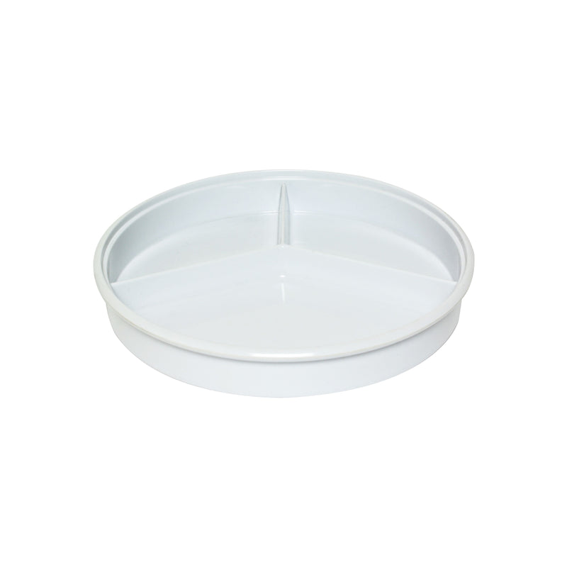 Thunder Group NS608-1W 8-1/4 Inch Round Divided Server Deep Break Resistant Melamine White