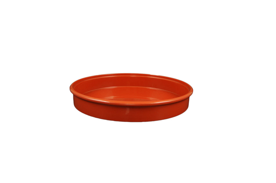 12 Pack 8-1/4" Diameter x 1-1/4" Height, Tortilla Server with Lid, Red Color, Melamine, BPA Free, Dishwasher Safe, Break-Resistant, Shatter-Resistant, No Microwave, No Oven, NSF
