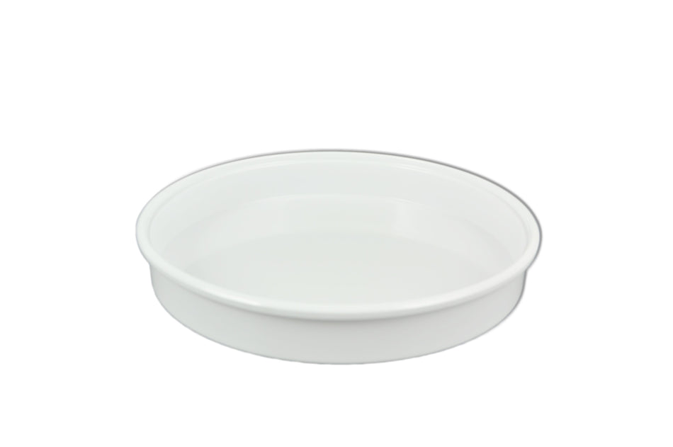 12 Pack 8-1/4" Diameter x 1-1/4" Height, Tortilla Server with Lid, White Color, Melamine, BPA Free, Dishwasher Safe, Break-Resistant, Shatter-Resistant, No Microwave, No Oven, NSF