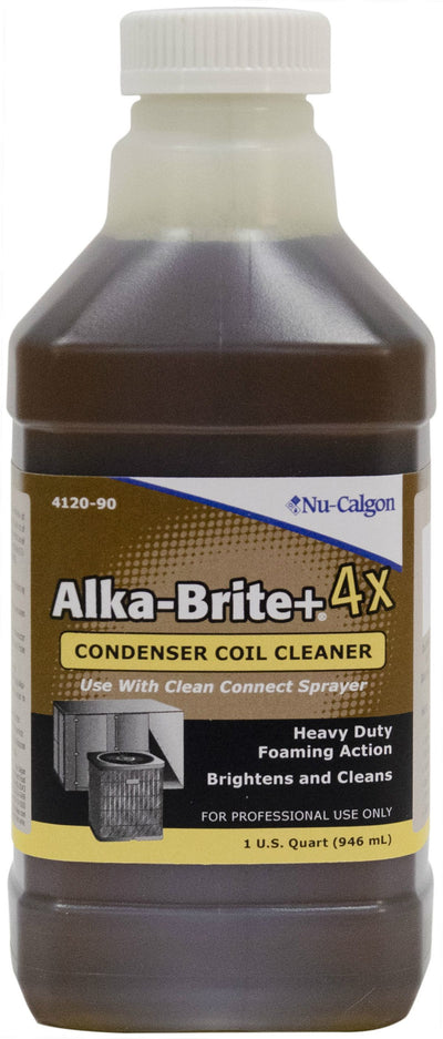 Nu-Calgon 4120-90, Alka-Brite Plus 4X Concentrate, 1 Quart Bottle
