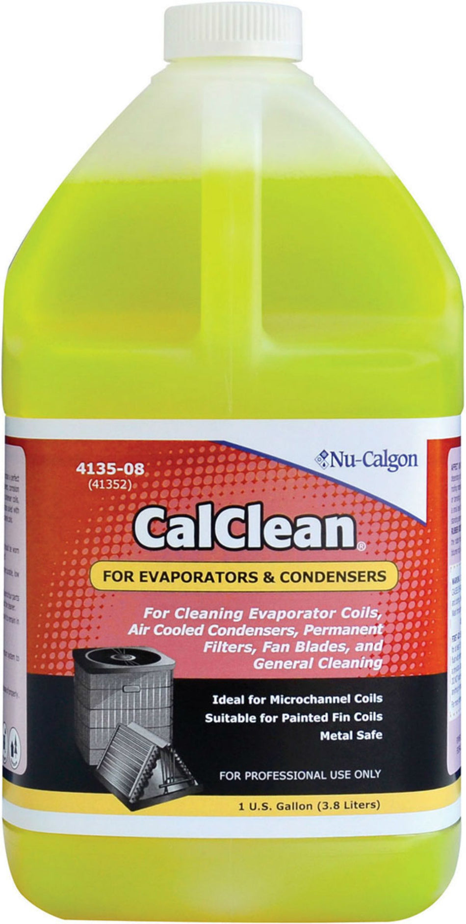Nu-Calgon 4135-08, CalClean, HVAC Coil Cleaner, 1 Gallon