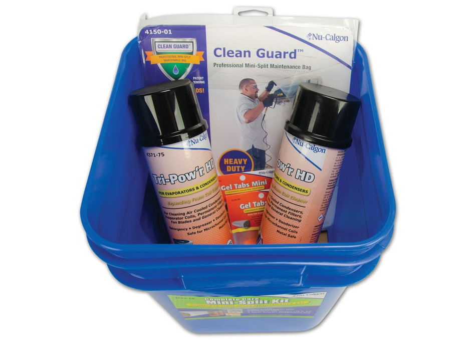 Nu-Calgon 4151-18, Complete Care Mini-Split Kit, 8.5 in x 9.5 in x 13.5 in
