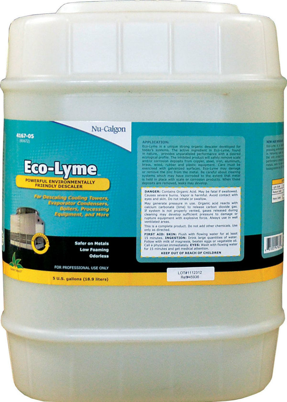 Nu-Calgon 4167-05, Eco-Lyme Descaler, 5 Gallon