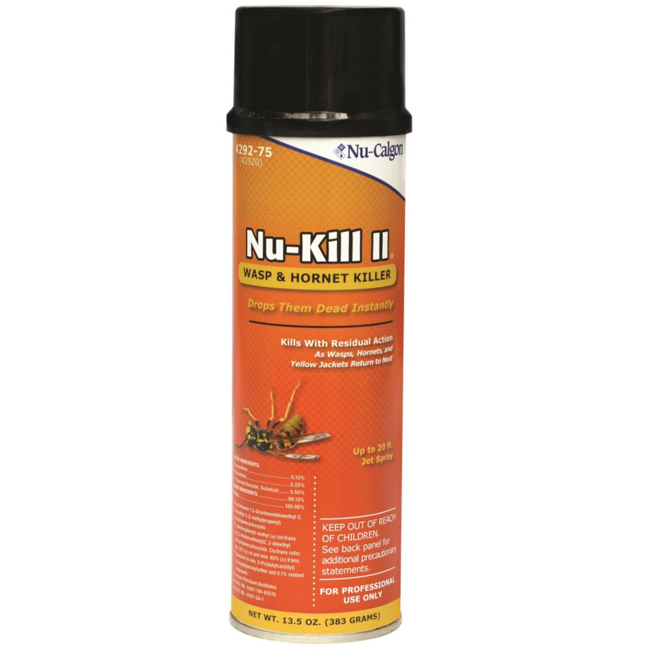 Nu-Calgon 4292-75, Nu-Kill® ll, Aerosol Wasp & Hornet Killer, 6 x 13.5 oz
