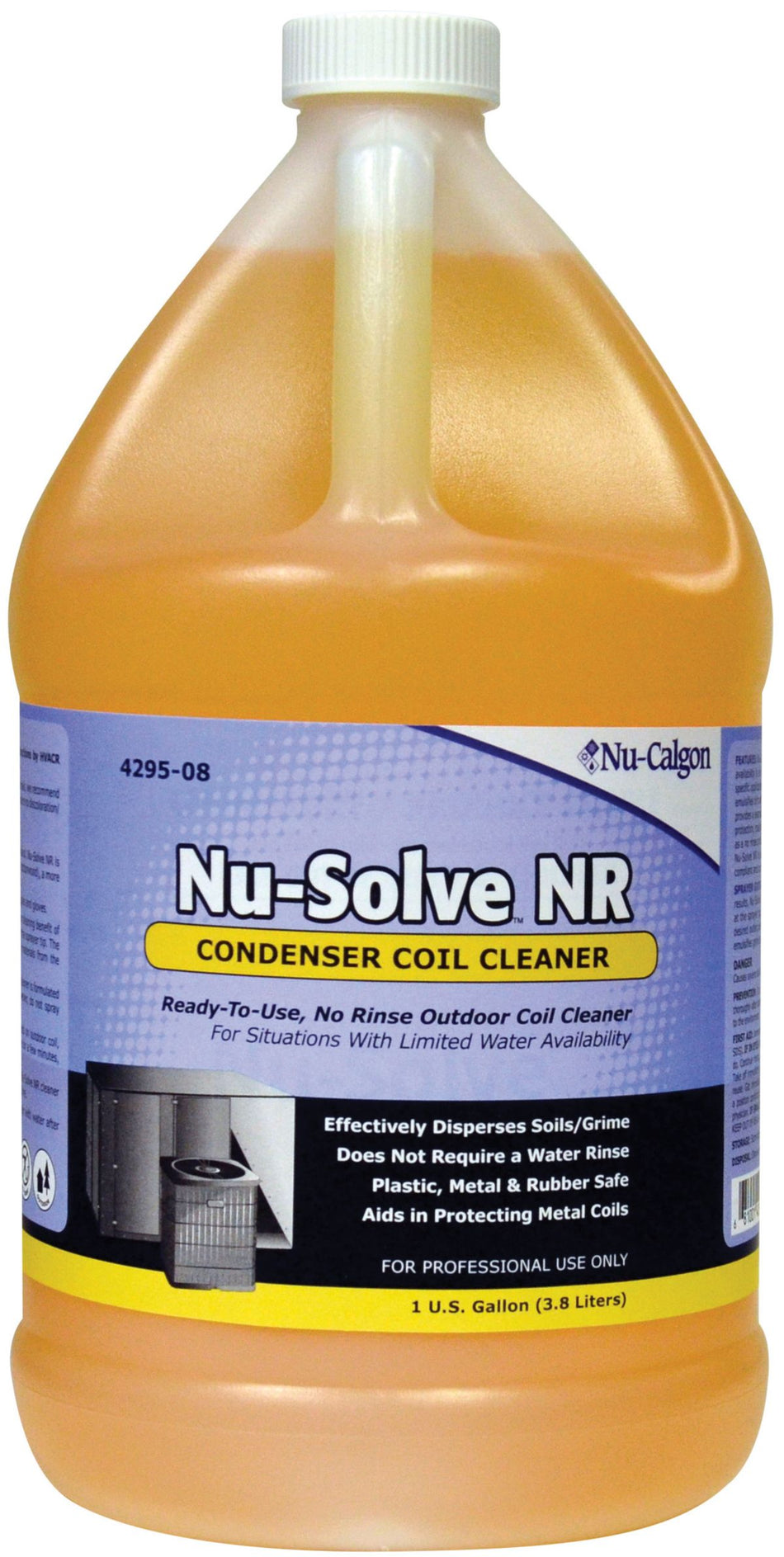 Nu-Calgon 4295-08, Nu-Solve NR Condenser Coil Cleaner, 1 Gallon