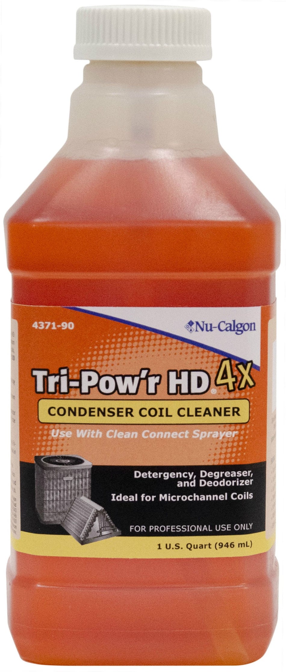 Nu-Calgon 4371-90, Tri-Pow'r HD 4X Concentrate, 1 Quart Bottle