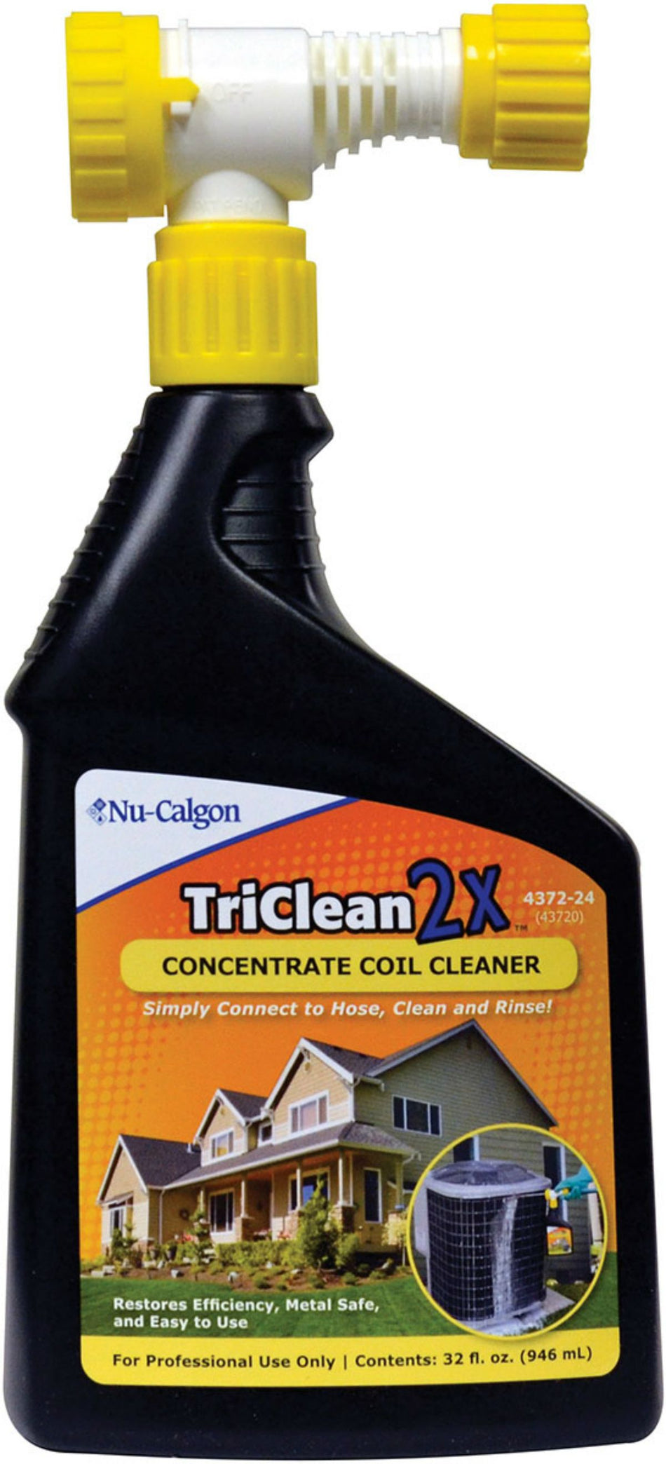 Nu-Calgon 4372-24, Tri-Clean 2x, HVAC Coil Cleaner, 32 oz