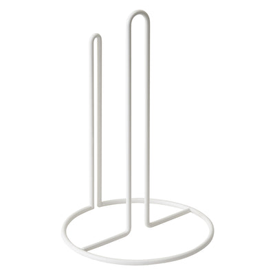 Winco WHW-12 7.88 Inch Rolled Microfiber Towel Holder White Steel