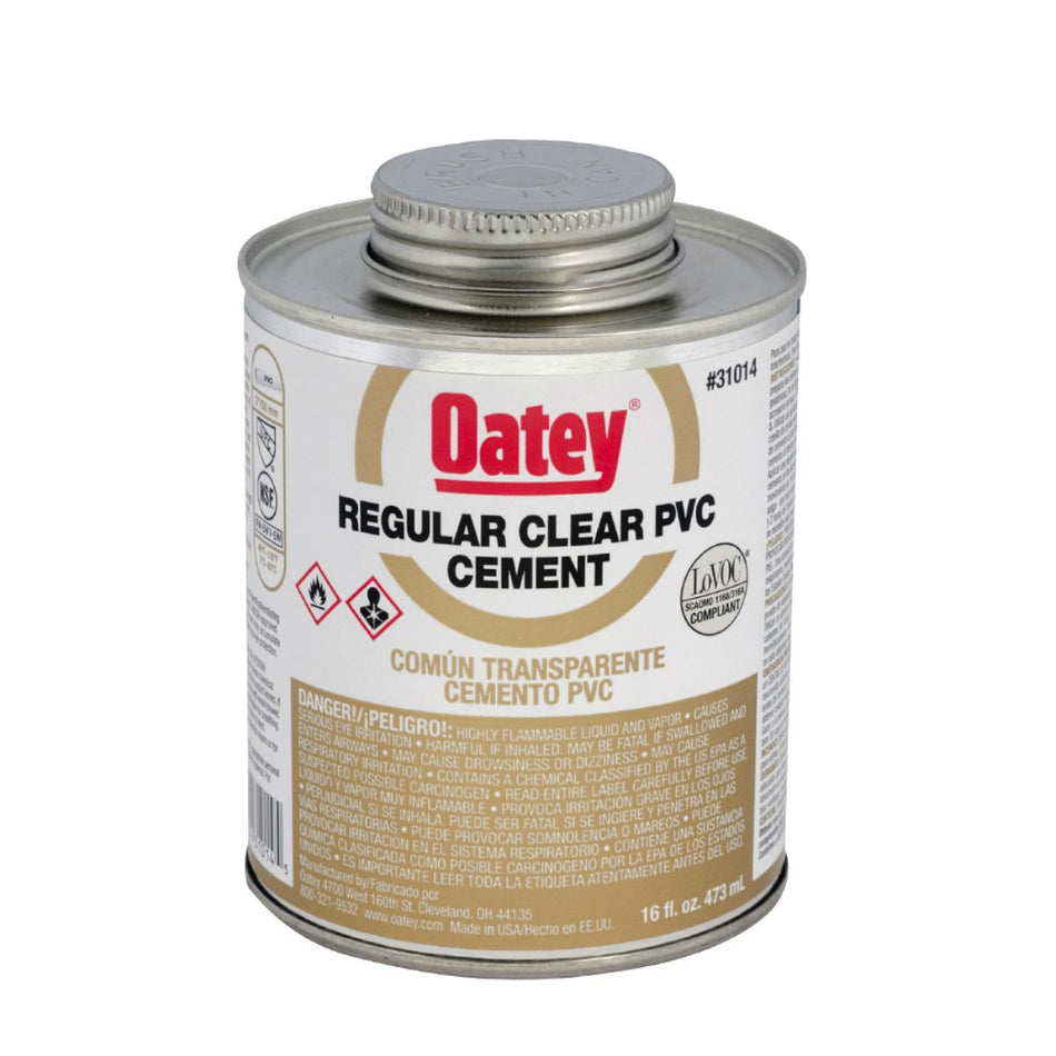 Oatey 5-10, 31014 - Clear PVC Cement - 16 oz