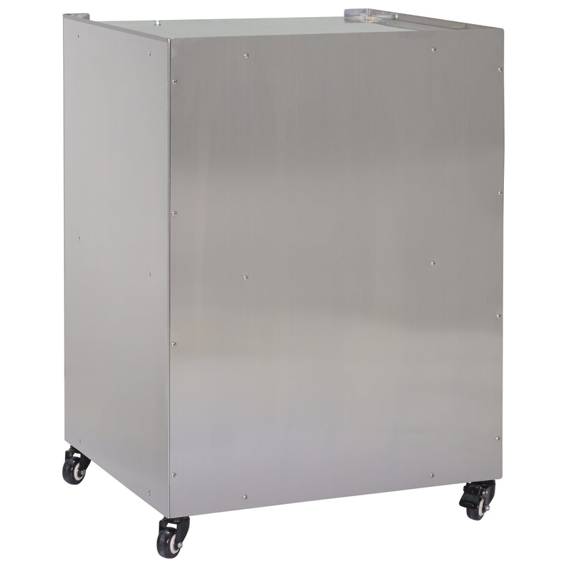 Winco 30147 24 Inch Benchmark Pedestal Base Casters Stainless Steel