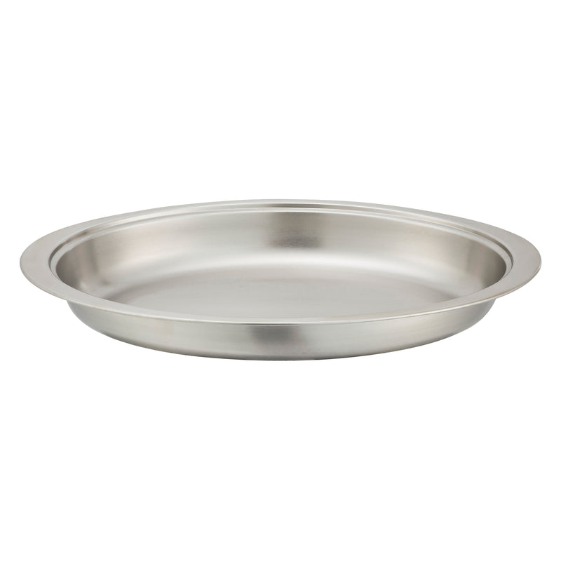 Winco 202-FP 6 Quarts Chafing Dish Pan Oval Stainless Steel with Durable Design