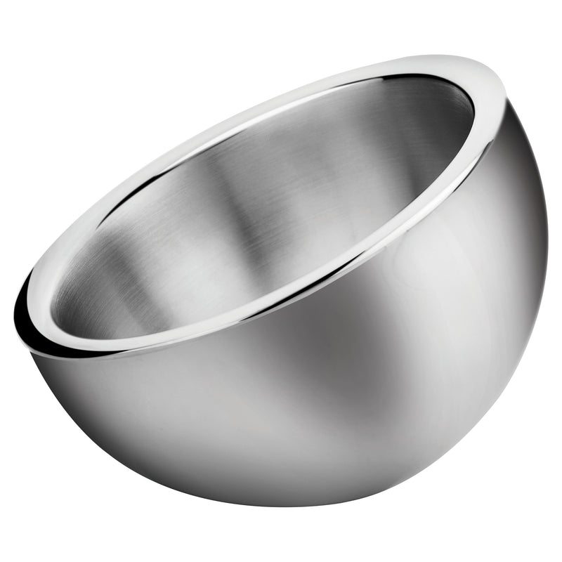 Winco DWAB-L 2-1/4 Quart Insulated Display Bowl Angled Stainless Steel