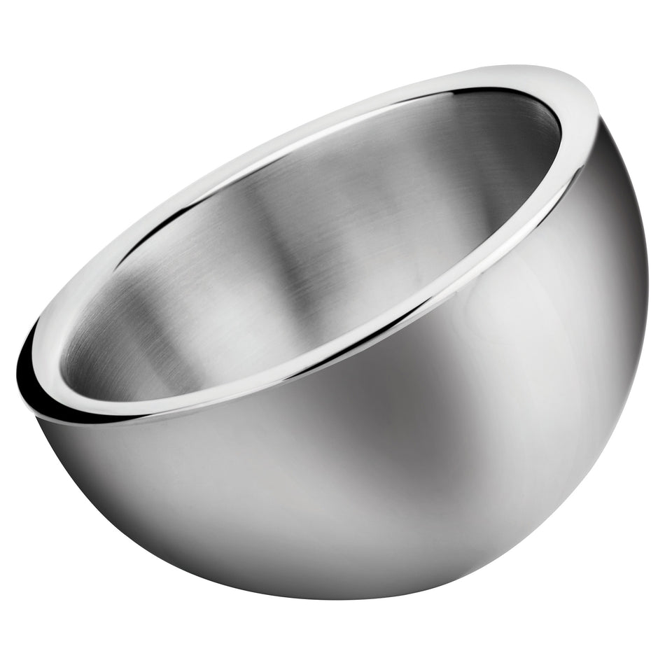 Winco DWAB-L 2-1/4 Quart Insulated Display Bowl Angled Stainless Steel