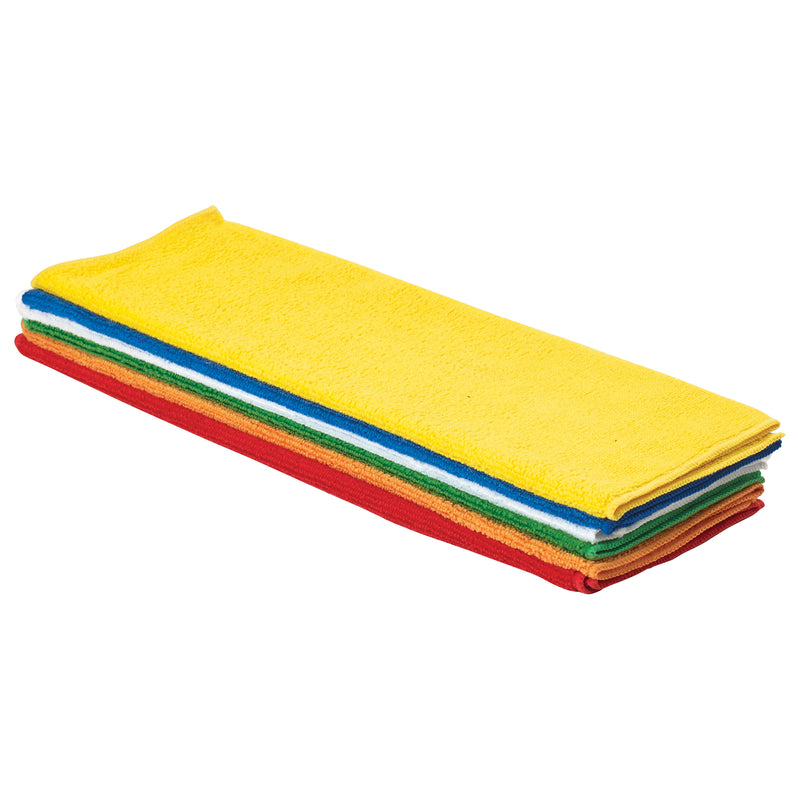 Winco BTM-16AC 16 Inch Microfiber Bar and Kitchen Towel Set - 6 Packs