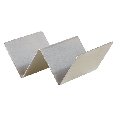 Winco TCHS-12 5-5/8 Inch Taco Holder with Brushed Finish Stainless Steel