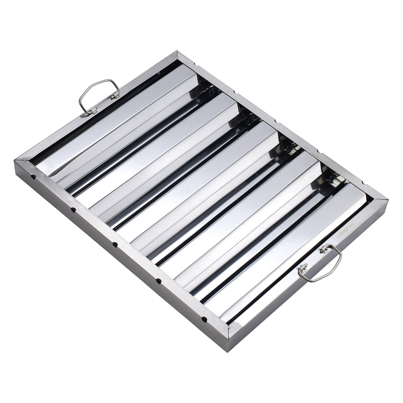 Winco HFS-2016 20 Inch Stainless Steel Hood Filter - 20W by 16H Grease Capture Commercial Exhaust