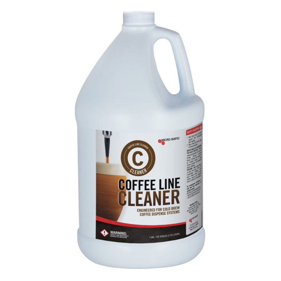 Micro Matic 1 Gallon Cold Brew Coffee Line Cleaner - Liquid Coffee Line Cleaner - 128 Oz. Bottle - MM-C128