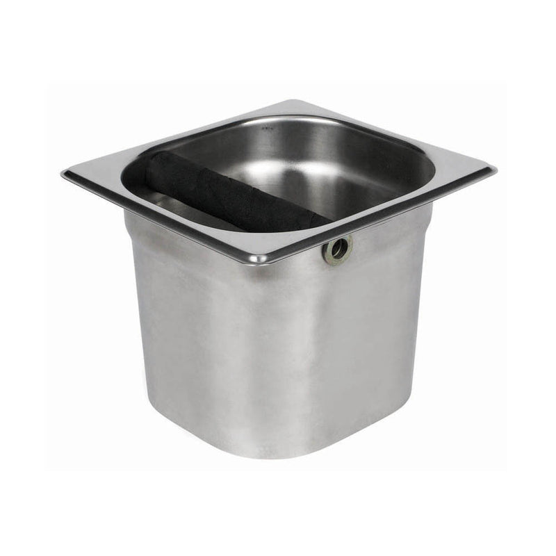 Winco SCD-5 7 Inch Coffee Knock Box 23 Gauge Stainless Steel with Puck Disposal