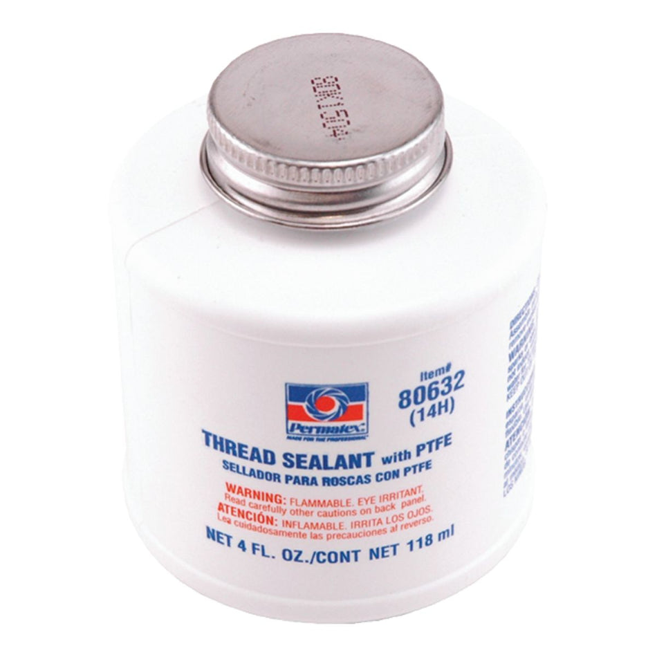 Permatex 7-80632, Thread Sealant with PTFE 1/4 Pint Brush Can