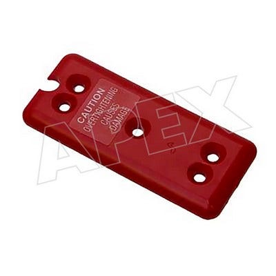 Wunder-Bar Bargun Bottom Plate, 10 Button, Red - PH10-27-R