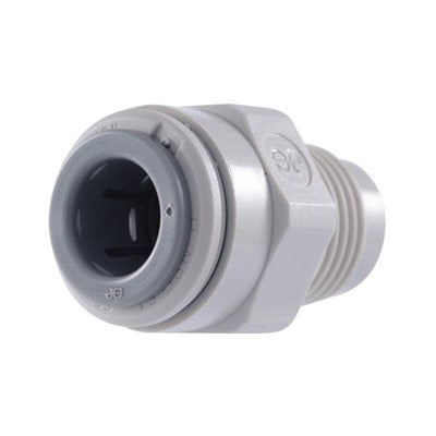 John Guest Gray Acetal MFL Connector 3/8" Tube OD x 3/8" MFL