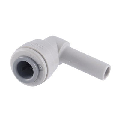 John Guest Gray Acetal Plug In Elbow 3/8" Stem OD x 1/4" Tube OD