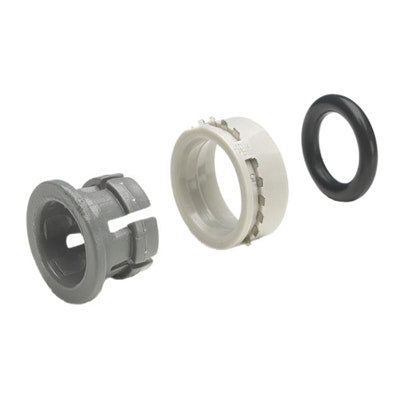 John Guest Plastic Half Cartridge 1/4" Tube OD Gray Acetal Body Nitrile