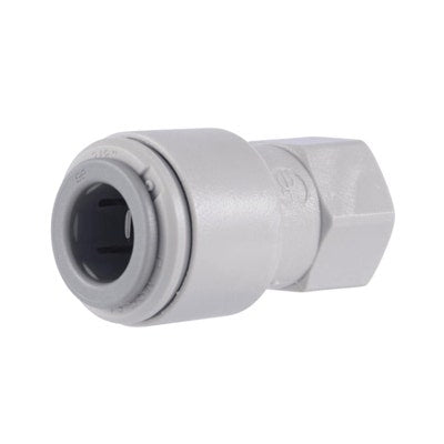 John Guest Gray Acetal Female Flare Connector 3/8" Tube OD x 3/8" FFL