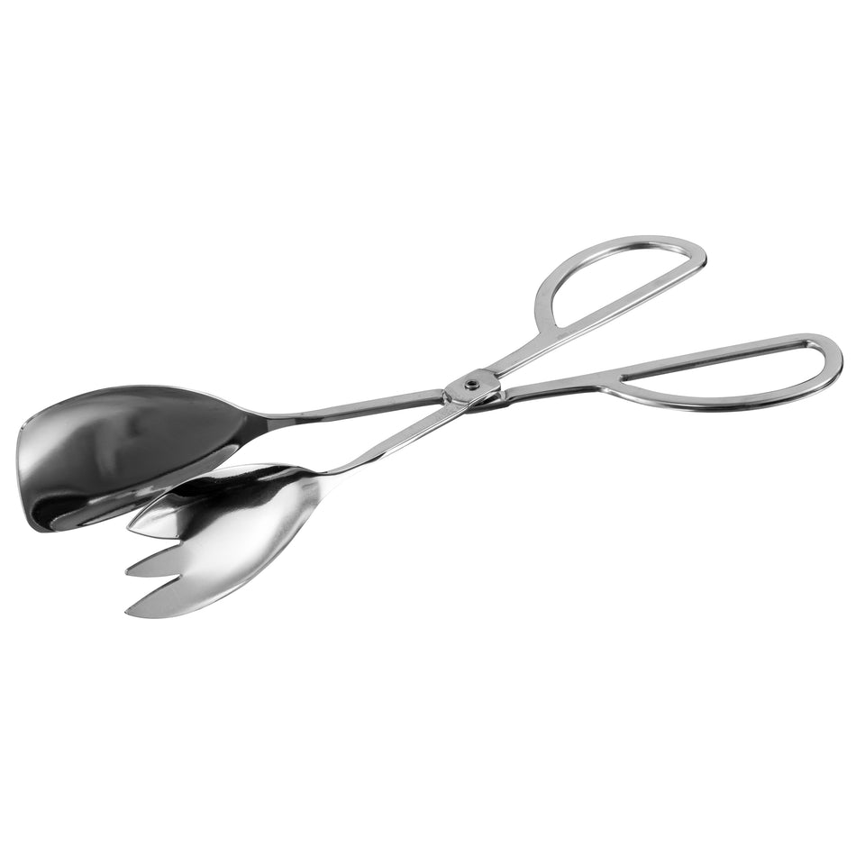 Winco ST-105SF 10-1/2 Inch Stainless Steel Salad Tongs Scissor Mirror Finish