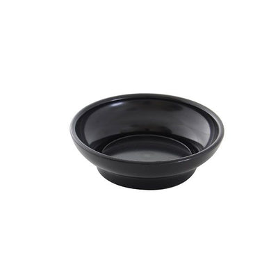 Thunder Group PL351BL1 4-1/2 Oz. Salsa Bowl Round Black Plastic