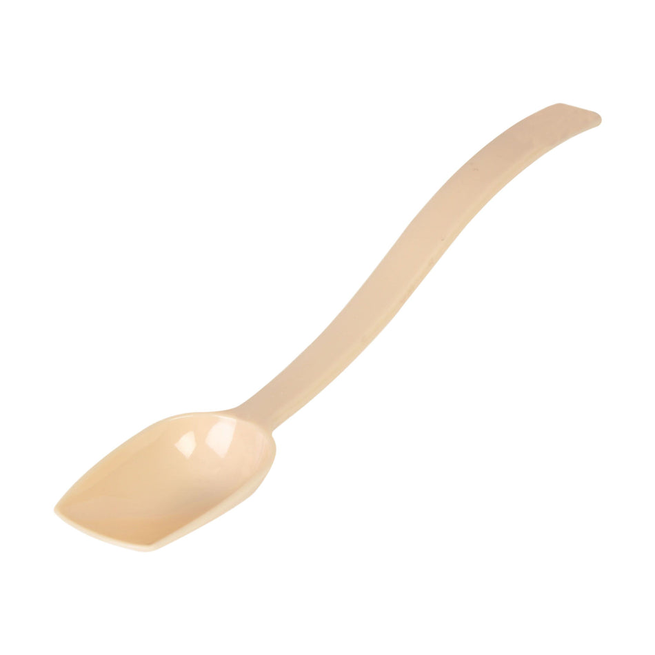 12 Pack 3/4 oz, 10" x 1-3/4" x 1", Solid Buffet Spoon, Beige Color, Polycarbonate, One-Piece, Dishwasher Safe, Break-Resistant, Shatter-Resistant, Color Coded, No Microwave, No Oven, NSF